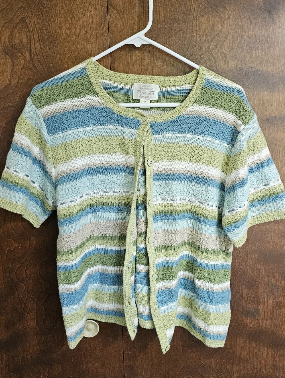 Christopher & Banks Ladies M Button Up Sweater